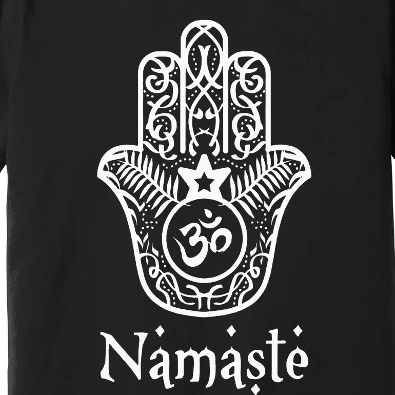 Namaste Hand Hamsa Yoga Hinduism Vedas Ohm Premium T-Shirt