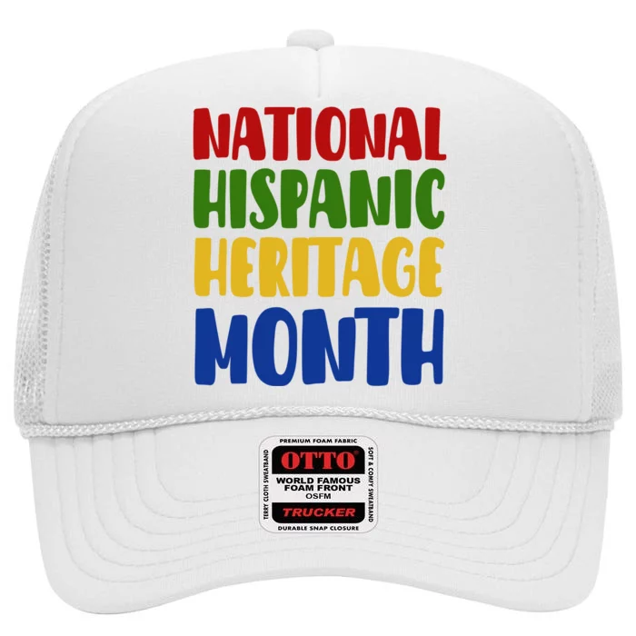 National Hispanic Heritage Month High Crown Mesh Trucker Hat