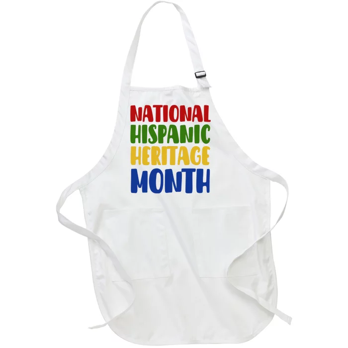 National Hispanic Heritage Month Full-Length Apron With Pocket