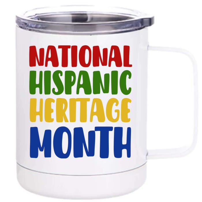 National Hispanic Heritage Month Front & Back 12oz Stainless Steel Tumbler Cup