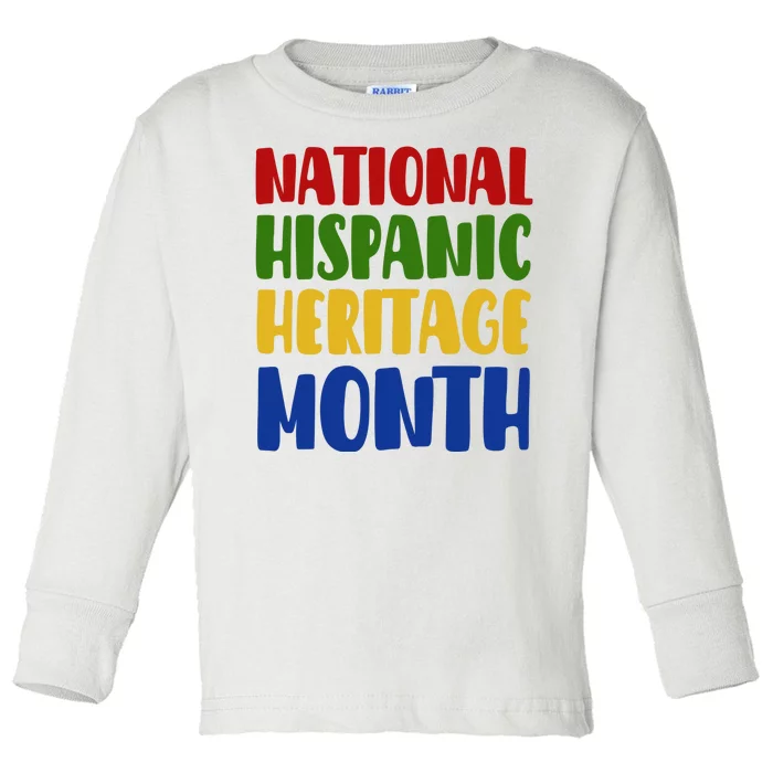 National Hispanic Heritage Month Toddler Long Sleeve Shirt