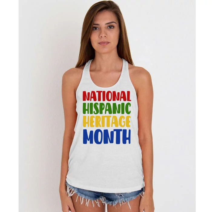 National Hispanic Heritage Month Women's Knotted Racerback Tank