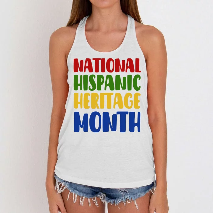 National Hispanic Heritage Month Women's Knotted Racerback Tank