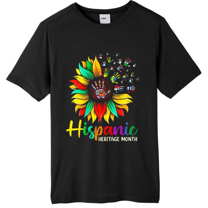 National Hispanic Heritage Month Sunflower All Countries ChromaSoft Performance T-Shirt