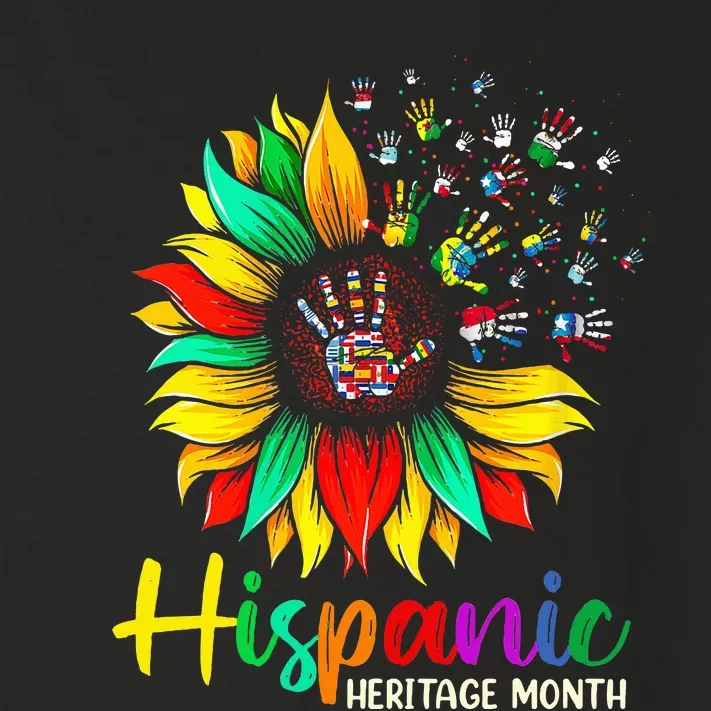 National Hispanic Heritage Month Sunflower All Countries Toddler Long Sleeve Shirt