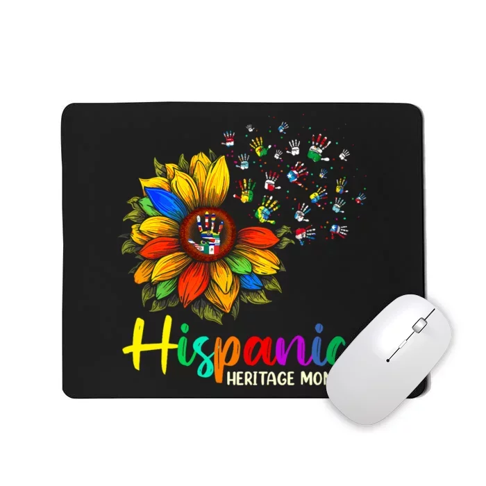 National Hispanic Heritage Month Sunflower All Countries Mousepad