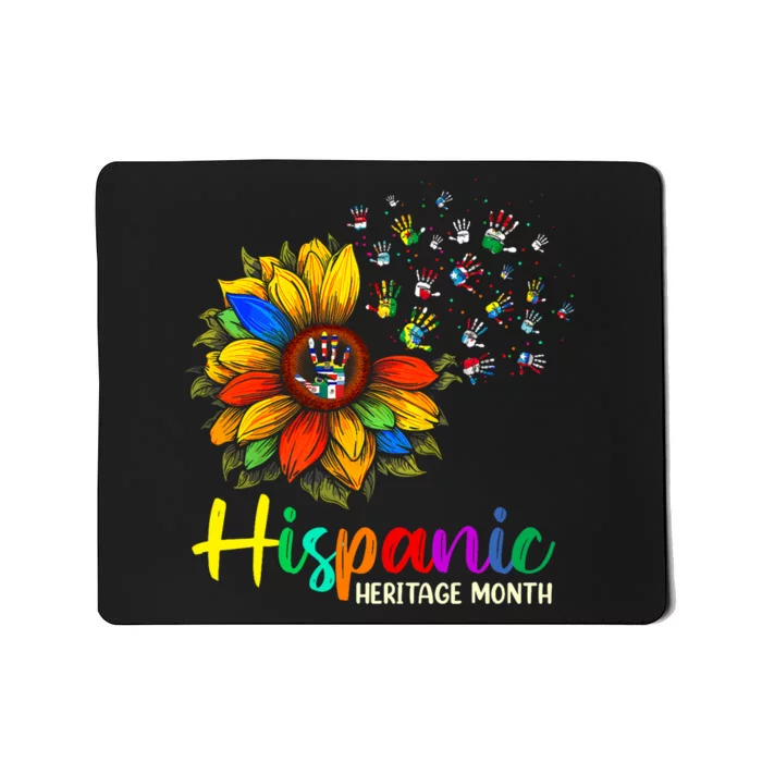 National Hispanic Heritage Month Sunflower All Countries Mousepad