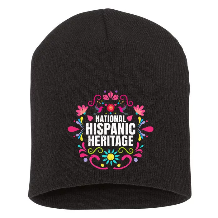 National Hispanic Heritage Month For Man All Countries Short Acrylic Beanie