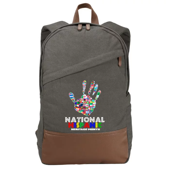 National Hispanic Heritage Month Hand Cotton Canvas Backpack