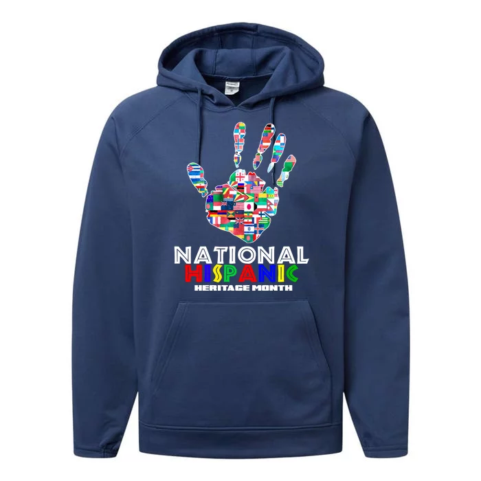 National Hispanic Heritage Month Hand Performance Fleece Hoodie