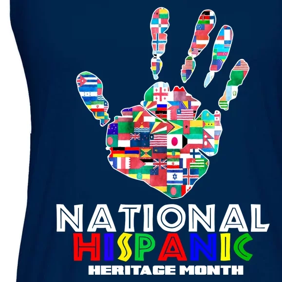 National Hispanic Heritage Month Hand Ladies Essential Flowy Tank