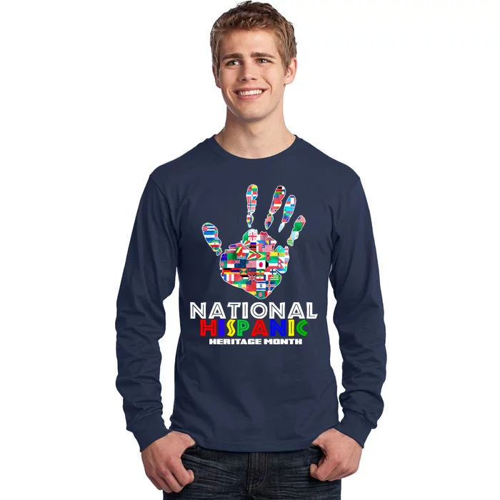 National Hispanic Heritage Month Hand Tall Long Sleeve T-Shirt