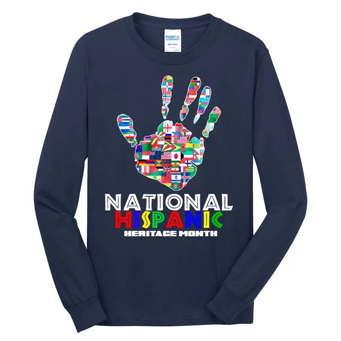 National Hispanic Heritage Month Hand Tall Long Sleeve T-Shirt