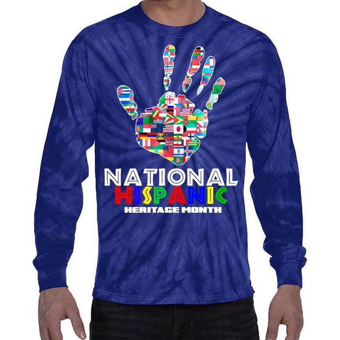 National Hispanic Heritage Month Hand Tie-Dye Long Sleeve Shirt