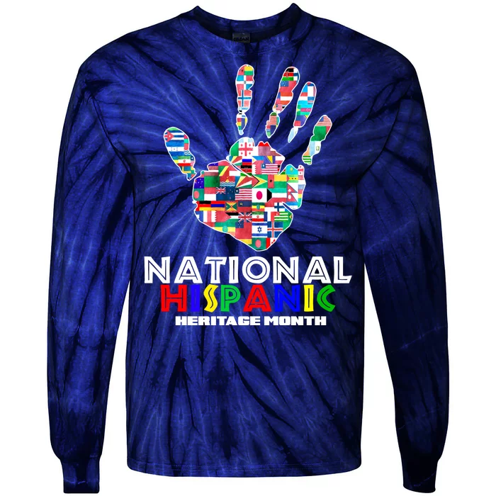 National Hispanic Heritage Month Hand Tie-Dye Long Sleeve Shirt