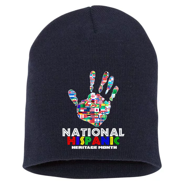 National Hispanic Heritage Month Hand Short Acrylic Beanie