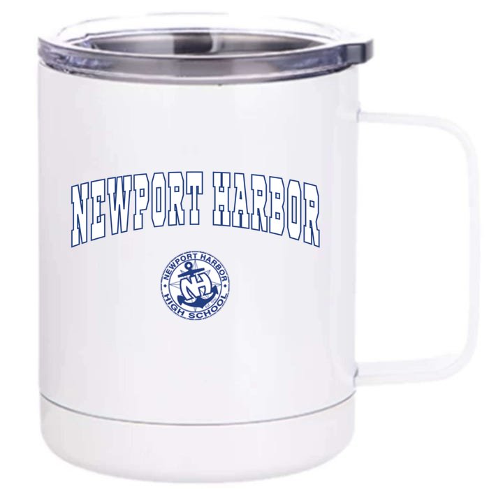 Newport Harbor High School Sailors Great Gift C2 Front & Back 12oz Stainless Steel Tumbler Cup