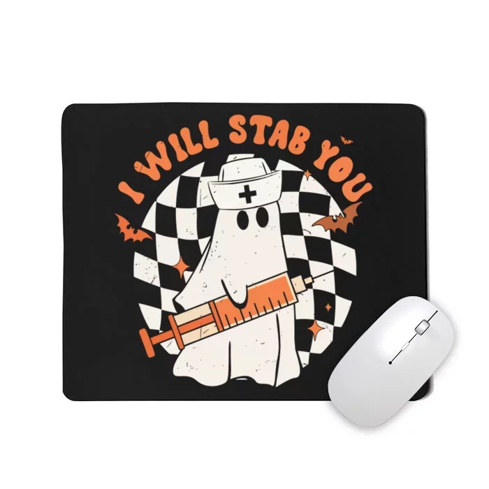 Nurse Halloween I Will Stab You Mousepad