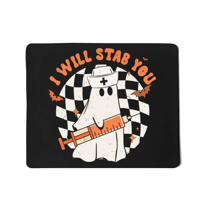 Nurse Halloween I Will Stab You Mousepad