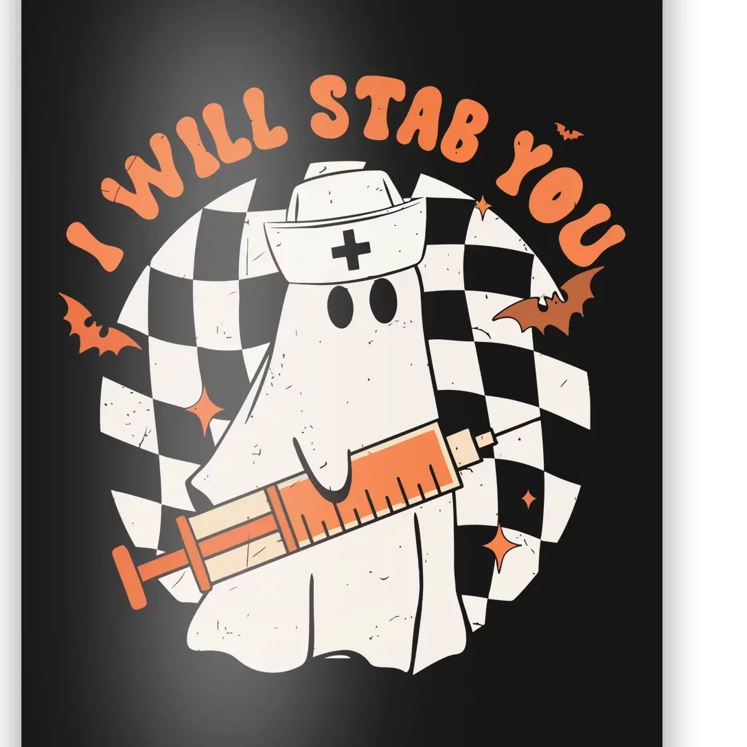 Nurse Halloween I Will Stab You Poster