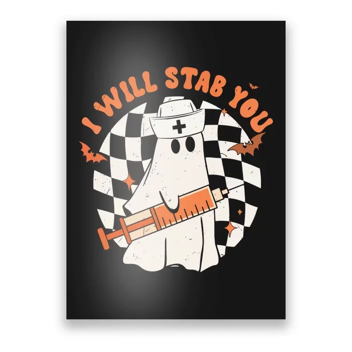 Nurse Halloween I Will Stab You Poster