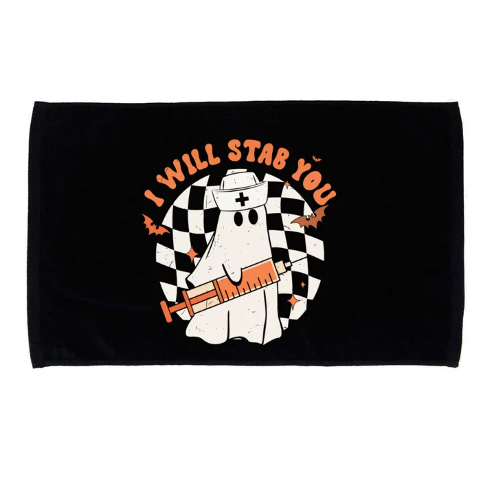 Nurse Halloween I Will Stab You Microfiber Hand Towel