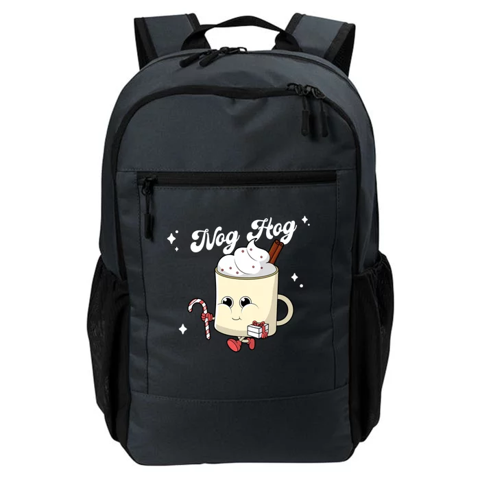 Nog Hog Kawaii Groovy Christmas Eggnog Made Me Retro Egg Nog Great Gift Daily Commute Backpack