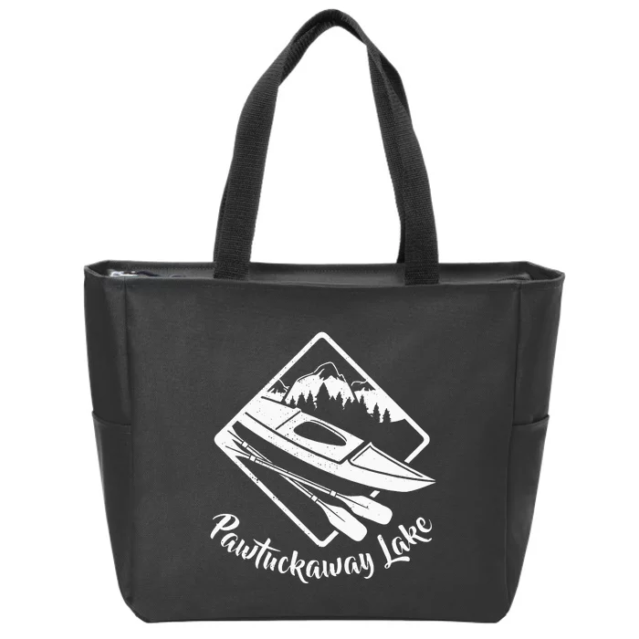 New Hampshire Kayak Pawtuckaway Lake New Hampshire Kayaking Zip Tote Bag