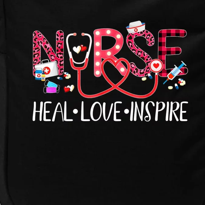 Nurse Heal Love Inspire Funny Gift Impact Tech Backpack