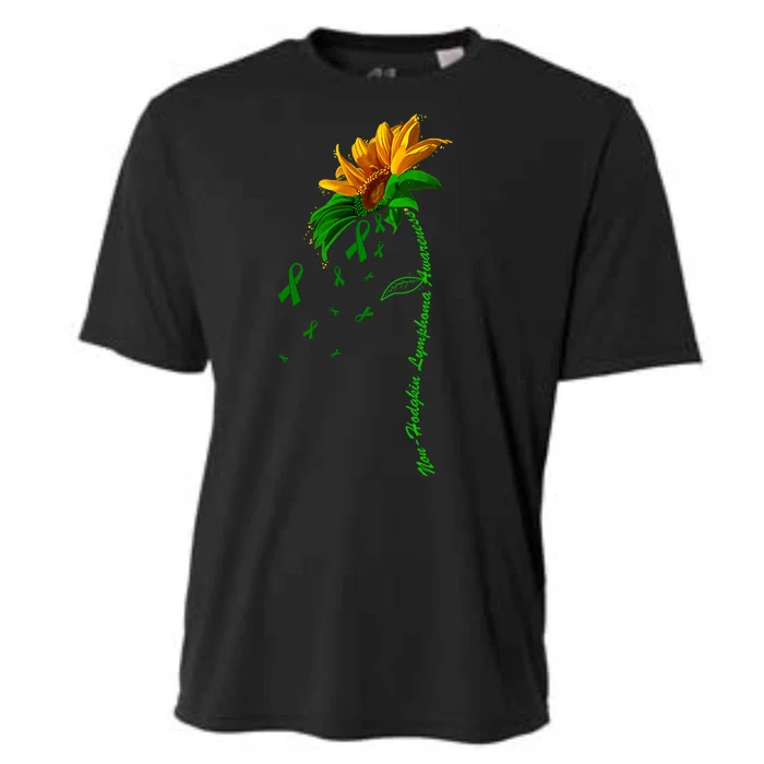 Non Hodgkin's Lymphoma Awareness Sunflower Cooling Performance Crew T-Shirt