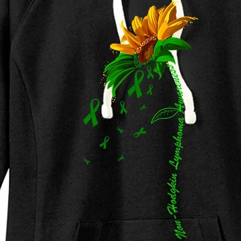 Non Hodgkin's Lymphoma Awareness Sunflower Women's Fleece Hoodie