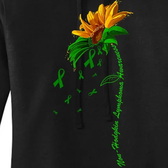 Non Hodgkin's Lymphoma Awareness Sunflower Women's Pullover Hoodie