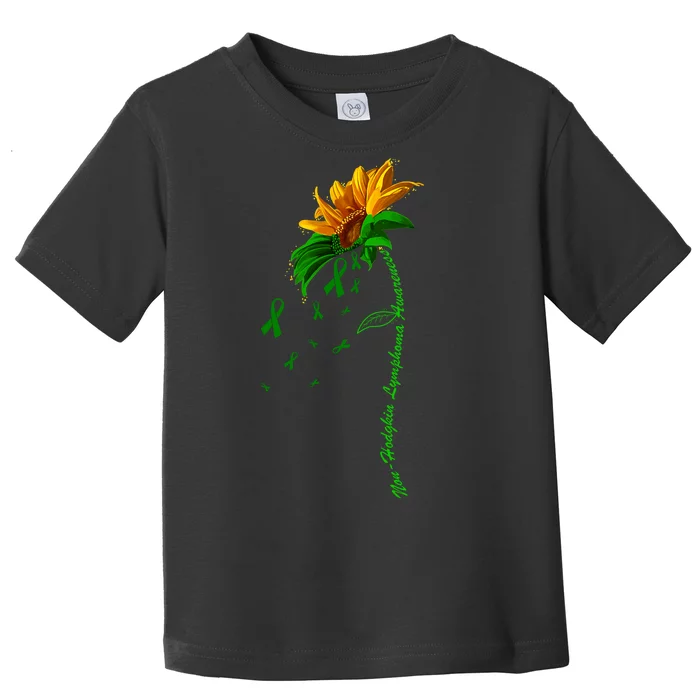 Non Hodgkin's Lymphoma Awareness Sunflower Toddler T-Shirt