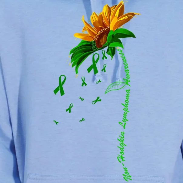 Non Hodgkin's Lymphoma Awareness Sunflower Unisex Surf Hoodie