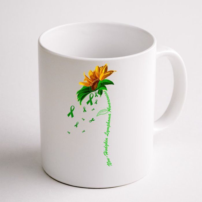 Non Hodgkin's Lymphoma Awareness Sunflower Front & Back Coffee Mug