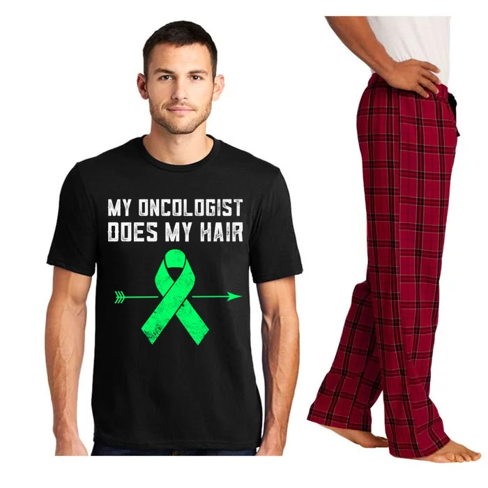 Non Hodgkins Lymphoma Support My Oncologist Does My Hair Funny Gift Pajama Set