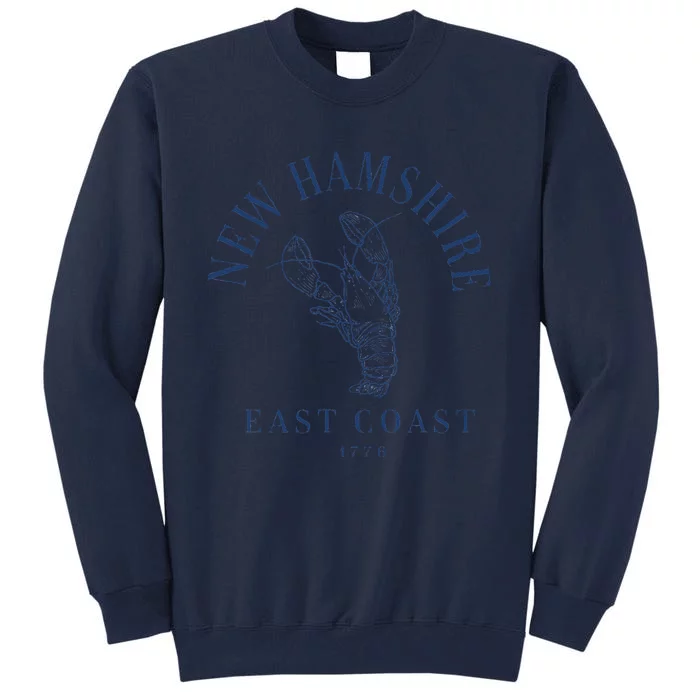 New Hampshire Lobster Vintage Tall Sweatshirt