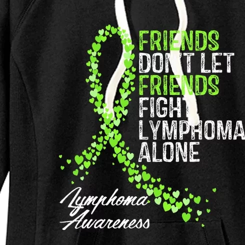 Non Hodgkins Lymphoma Awareness Cancer Fighter Support Women's Fleece Hoodie