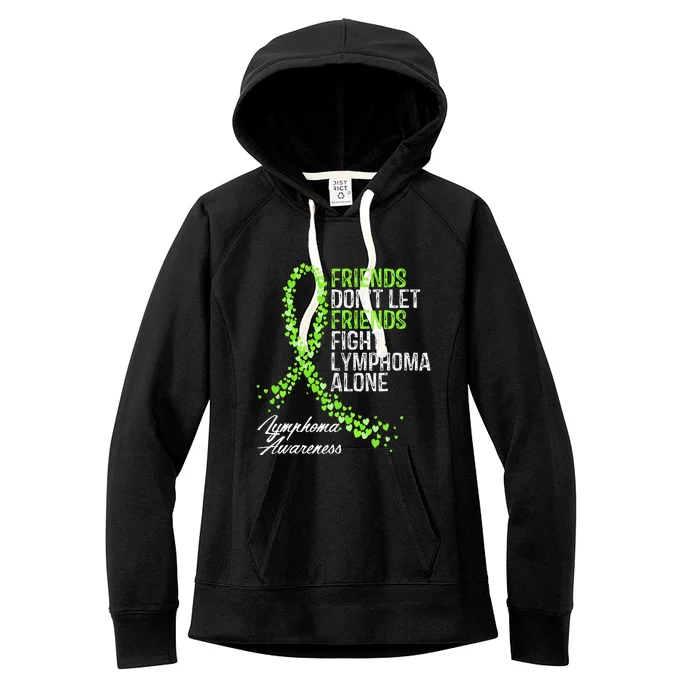 Non Hodgkins Lymphoma Awareness Cancer Fighter Support Women's Fleece Hoodie