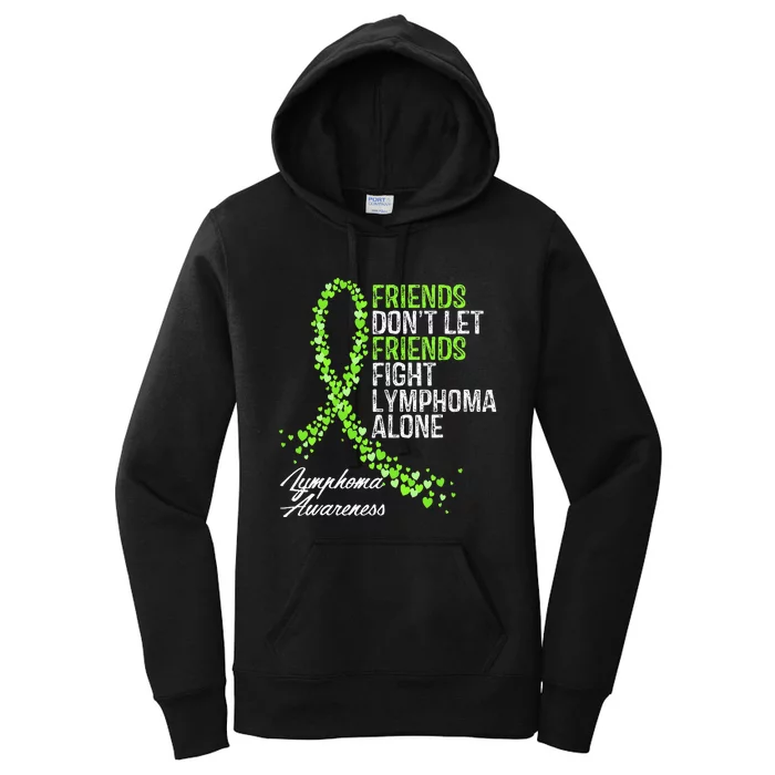 Non Hodgkins Lymphoma Awareness Cancer Fighter Support Women's Pullover Hoodie