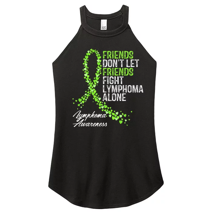 Non Hodgkins Lymphoma Awareness Cancer Fighter Support Women’s Perfect Tri Rocker Tank