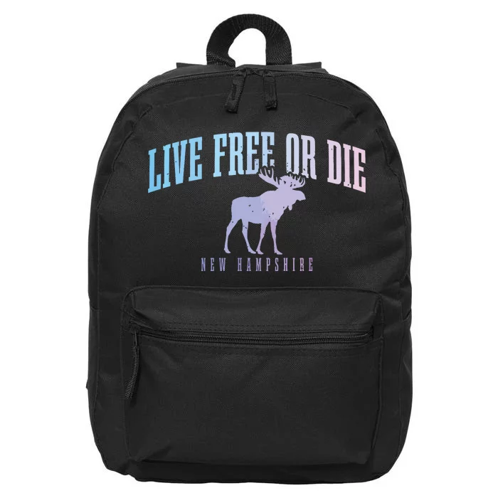 New Hampshire Live Free Or Die Pride Vintage 16 in Basic Backpack