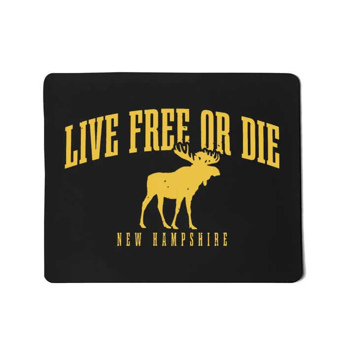 New Hampshire Live Free Or Die Pride Vintage Mousepad