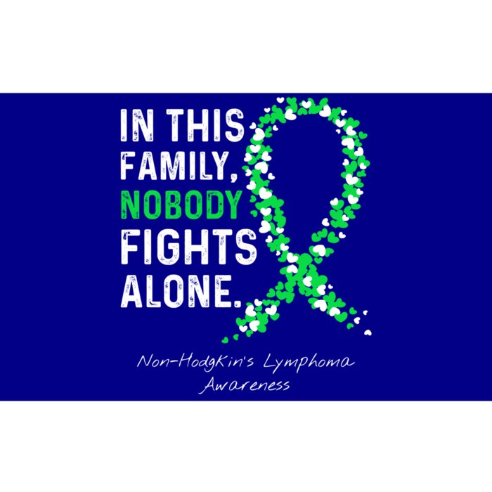 Non Hodgkins Lymphoma Awareness Family Nobody Fights Alone Great Gift Bumper Sticker