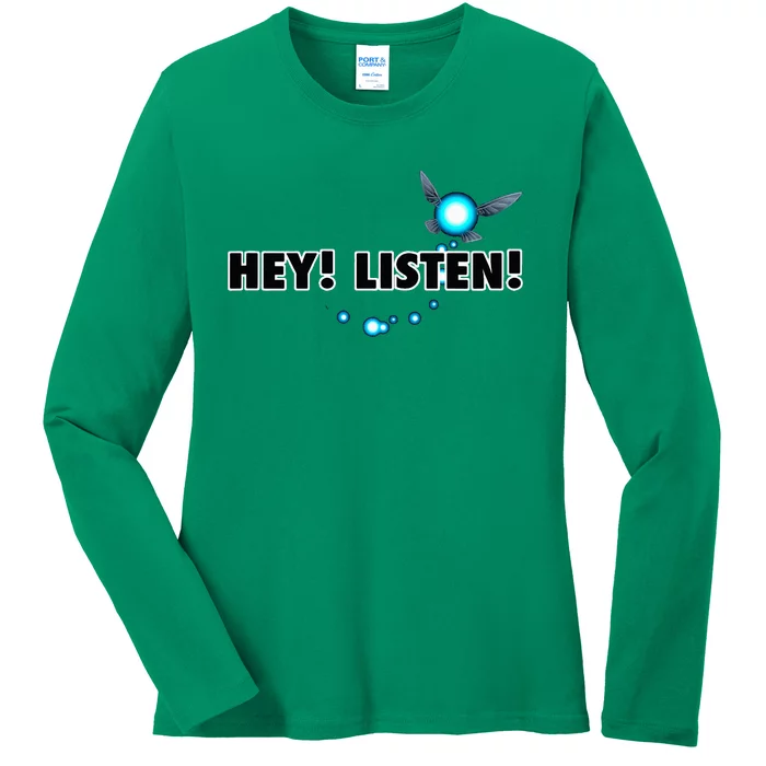 Navi Hey Listen Blue Trail Ladies Long Sleeve Shirt