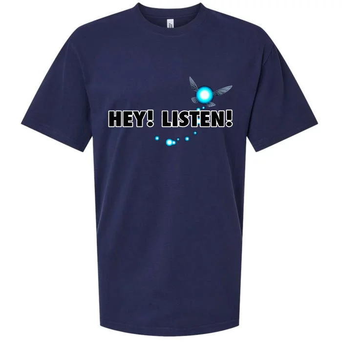 Navi Hey Listen Blue Trail Sueded Cloud Jersey T-Shirt