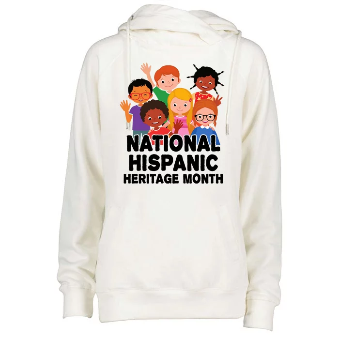 National Hispanic Month Celebration Womens Funnel Neck Pullover Hood