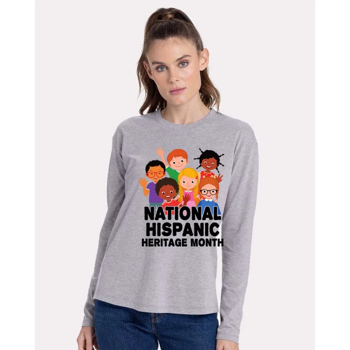 National Hispanic Month Celebration Womens Cotton Relaxed Long Sleeve T-Shirt