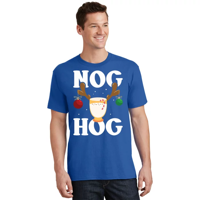 Nog Hog Meaningful Gift National Eggnog Day Meaningful Gift Egg Nog Christmas Ho T-Shirt