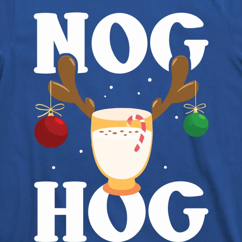 Nog Hog Meaningful Gift National Eggnog Day Meaningful Gift Egg Nog Christmas Ho T-Shirt